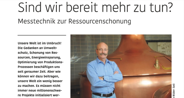 Messtechnik zur Ressourcenschonung