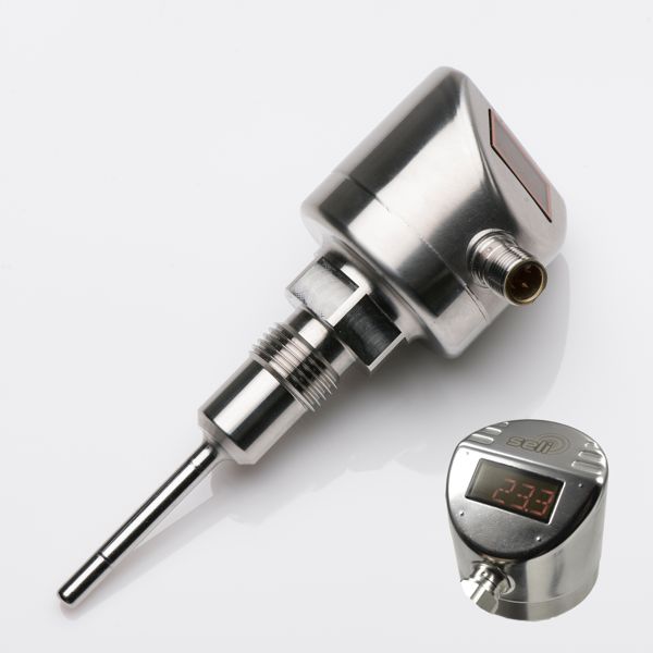 TF 55 Temperature probe with G1/2” weld-in sleeve system, hygienic and LED display